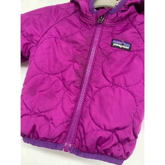 Patagonia Baby 6 Months (No Tag) Stains Quilted Circle On Raspberry Purple with - Picture 2 of 10
